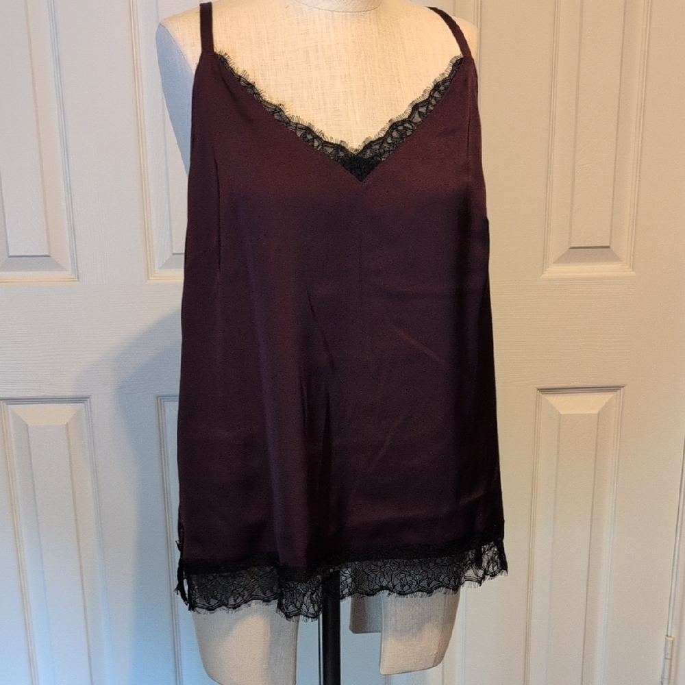 White House Black Market Deep Purple Cami
